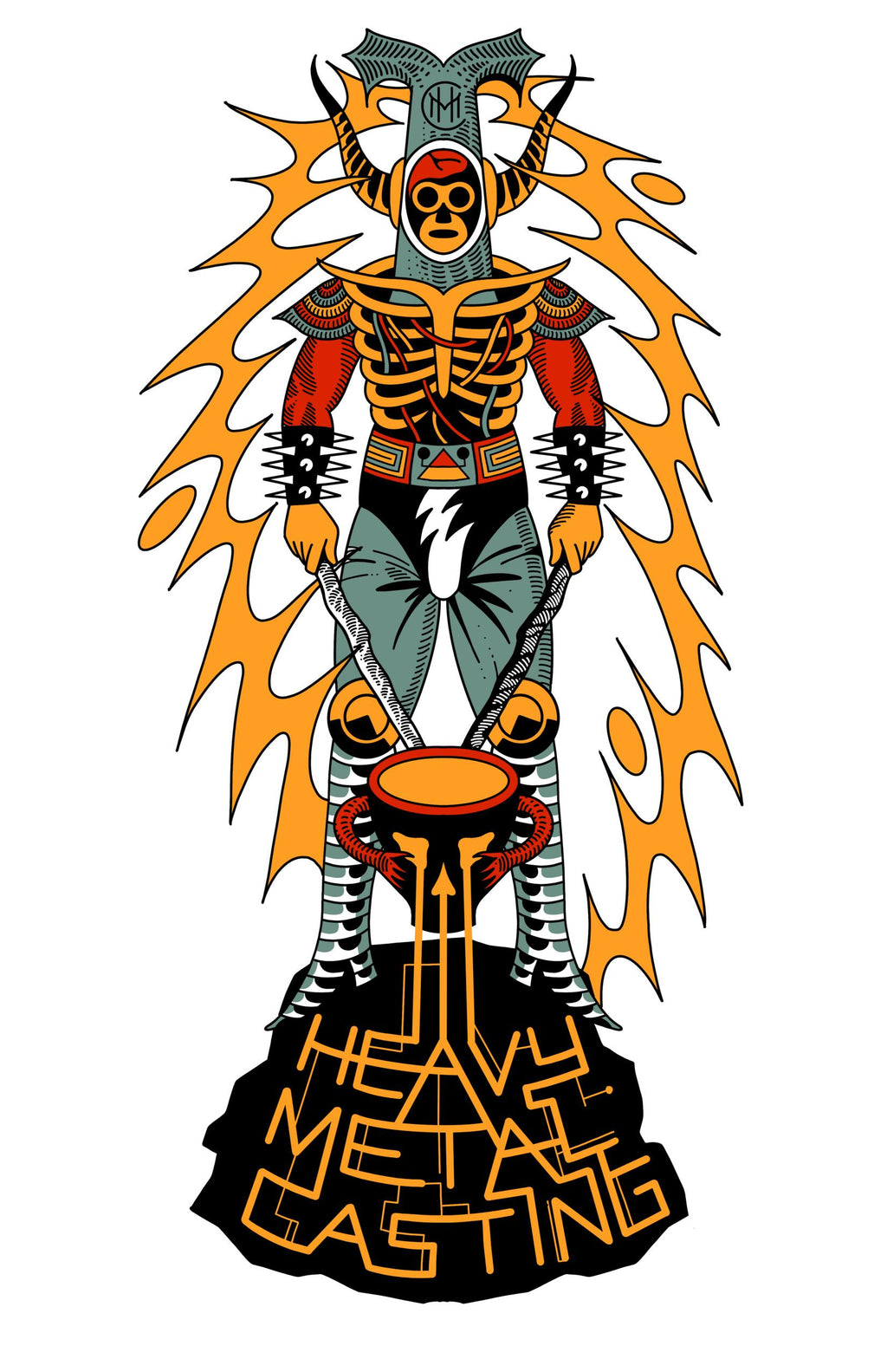 Heavy Metal Casting Graphic T-Shirt