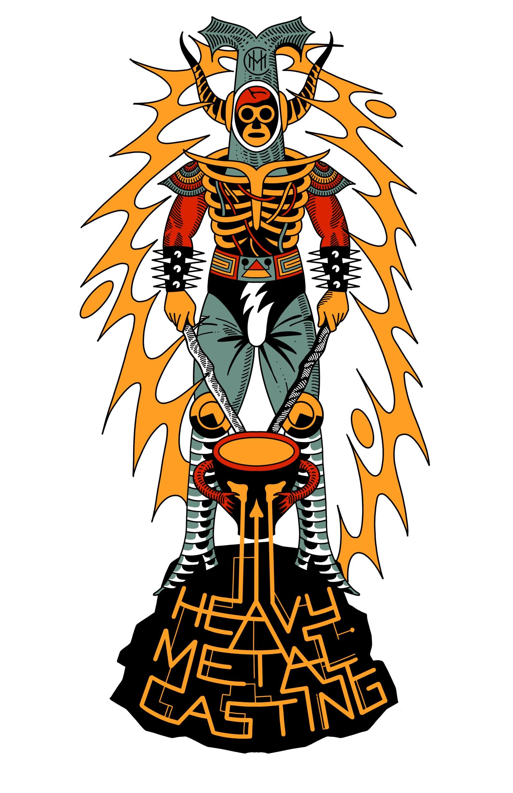 Heavy Metal Casting Graphic T-Shirt