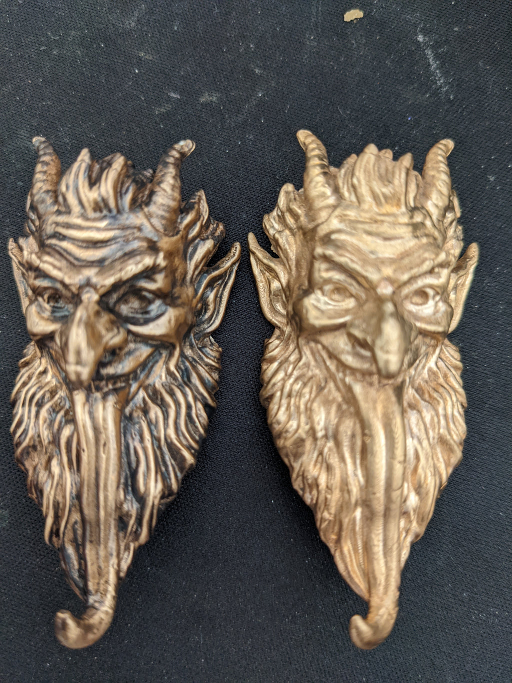 Bronze Krampus Stocking Holder