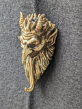 Bronze Krampus Stocking Holder
