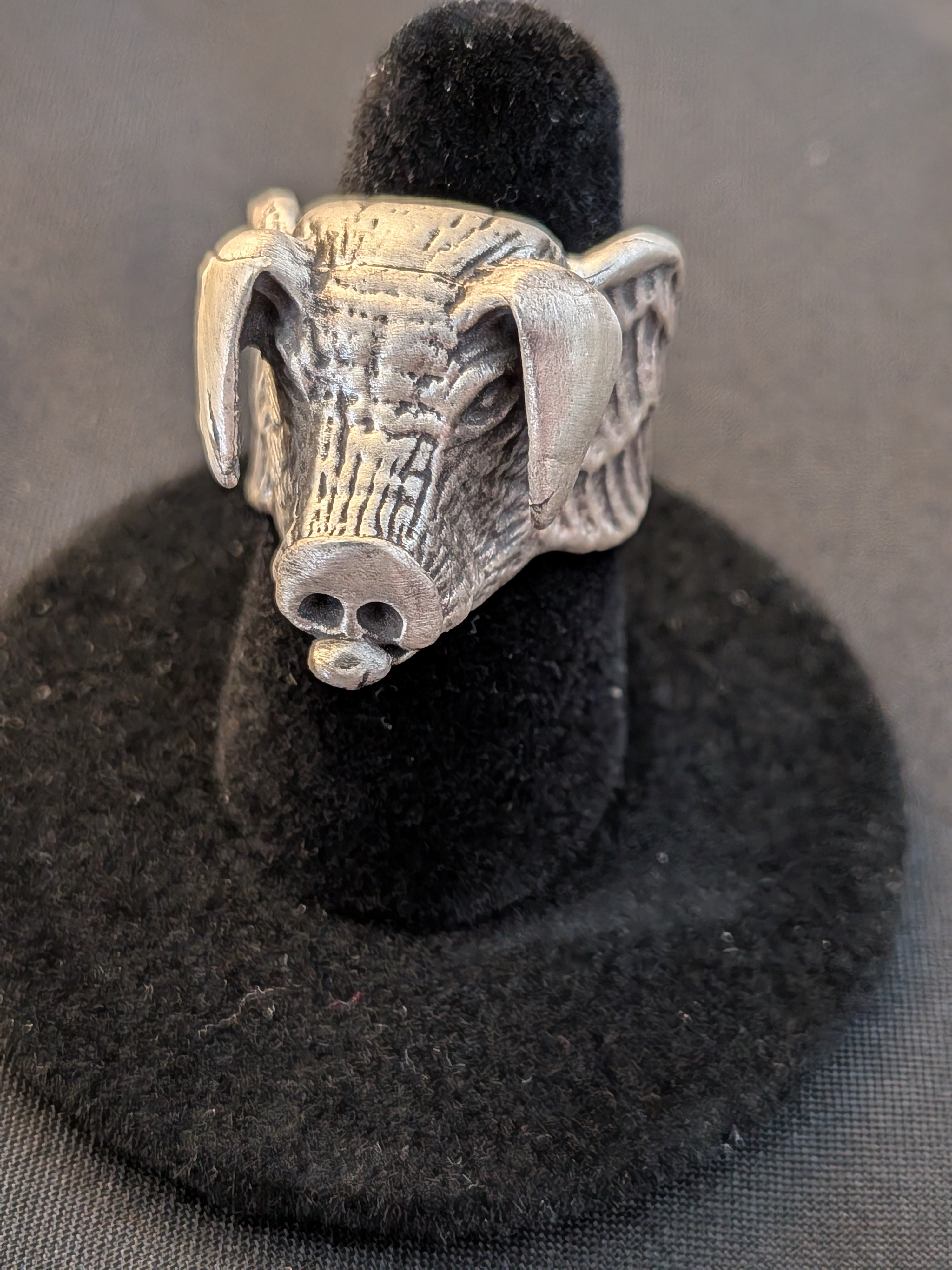 Silver When Pigs Fly Ring