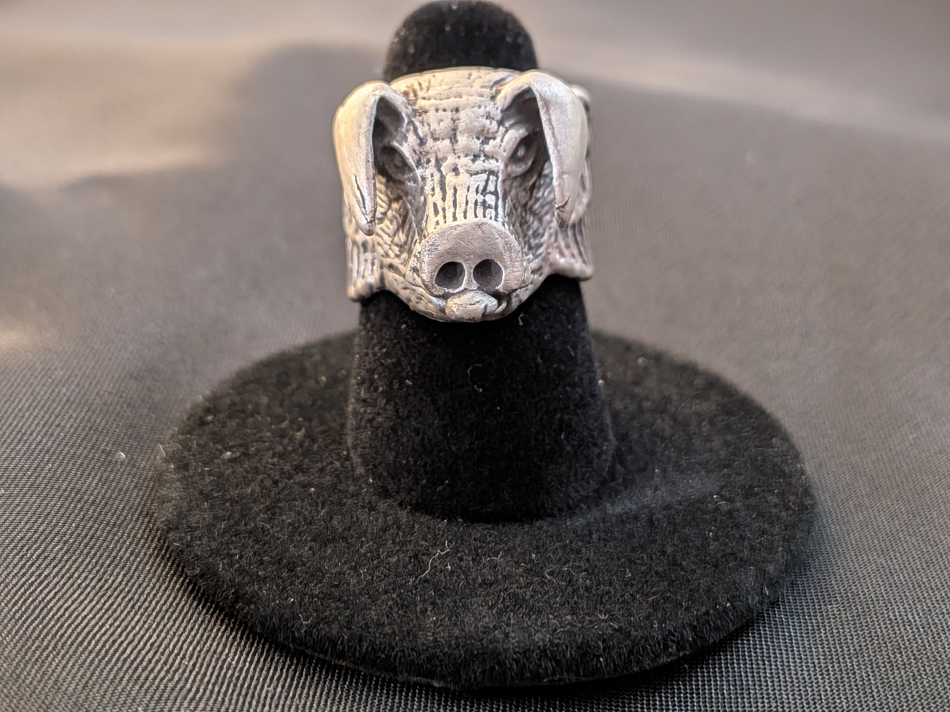 Silver When Pigs Fly Ring
