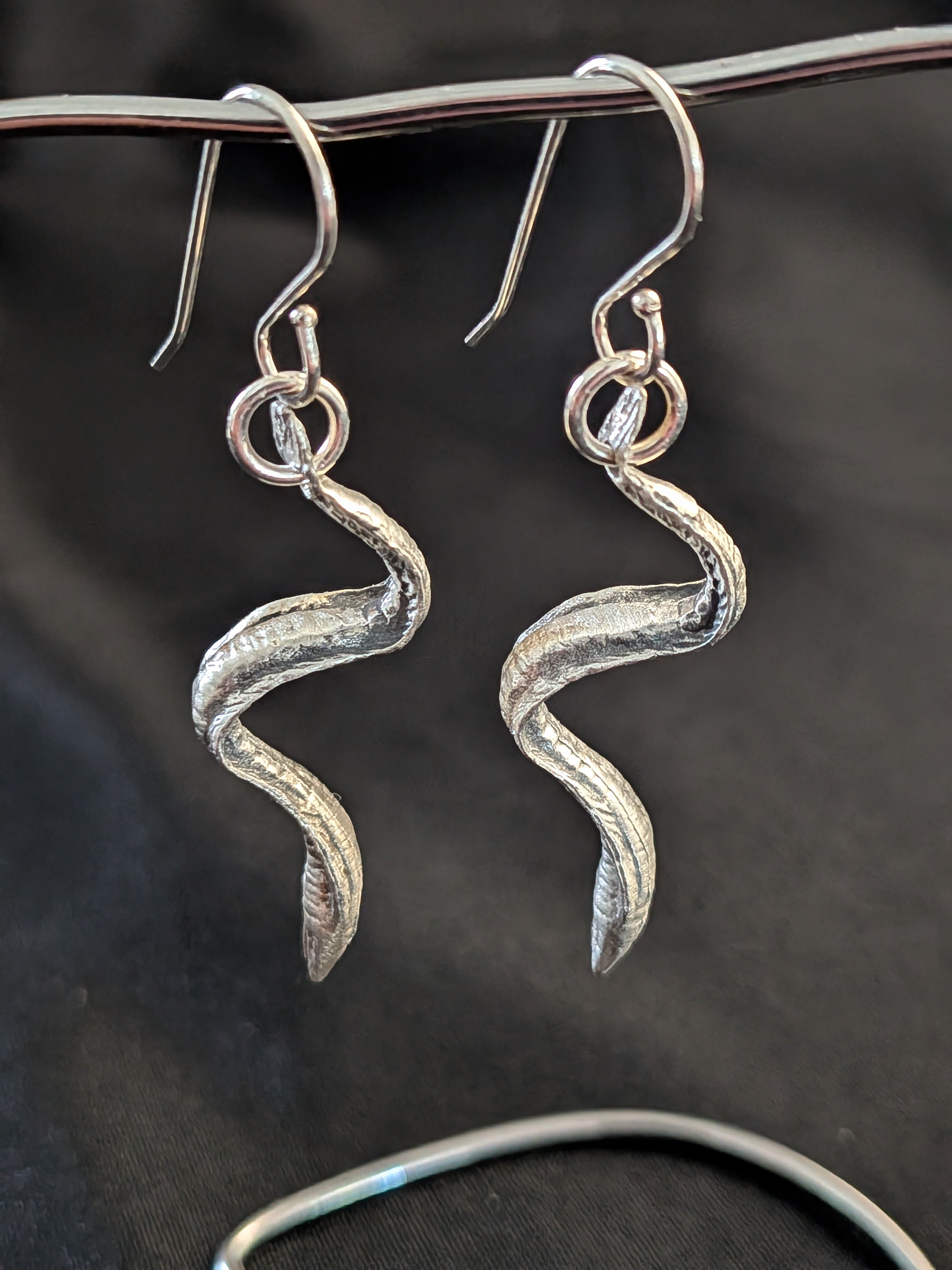 Metal  Moray Eel  Earrings