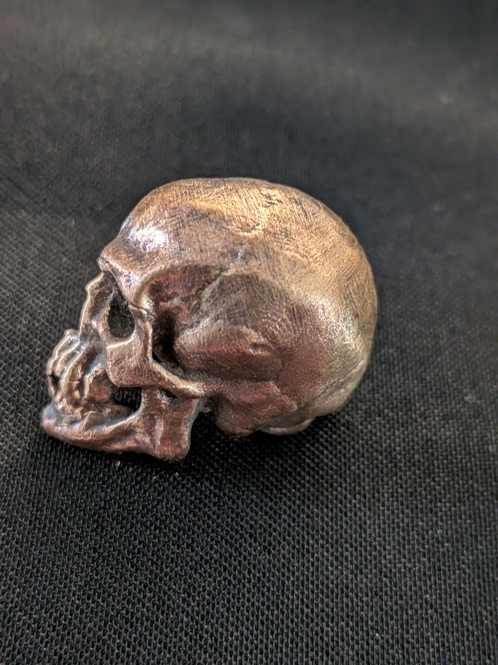Side Profile Skull Metal Pin