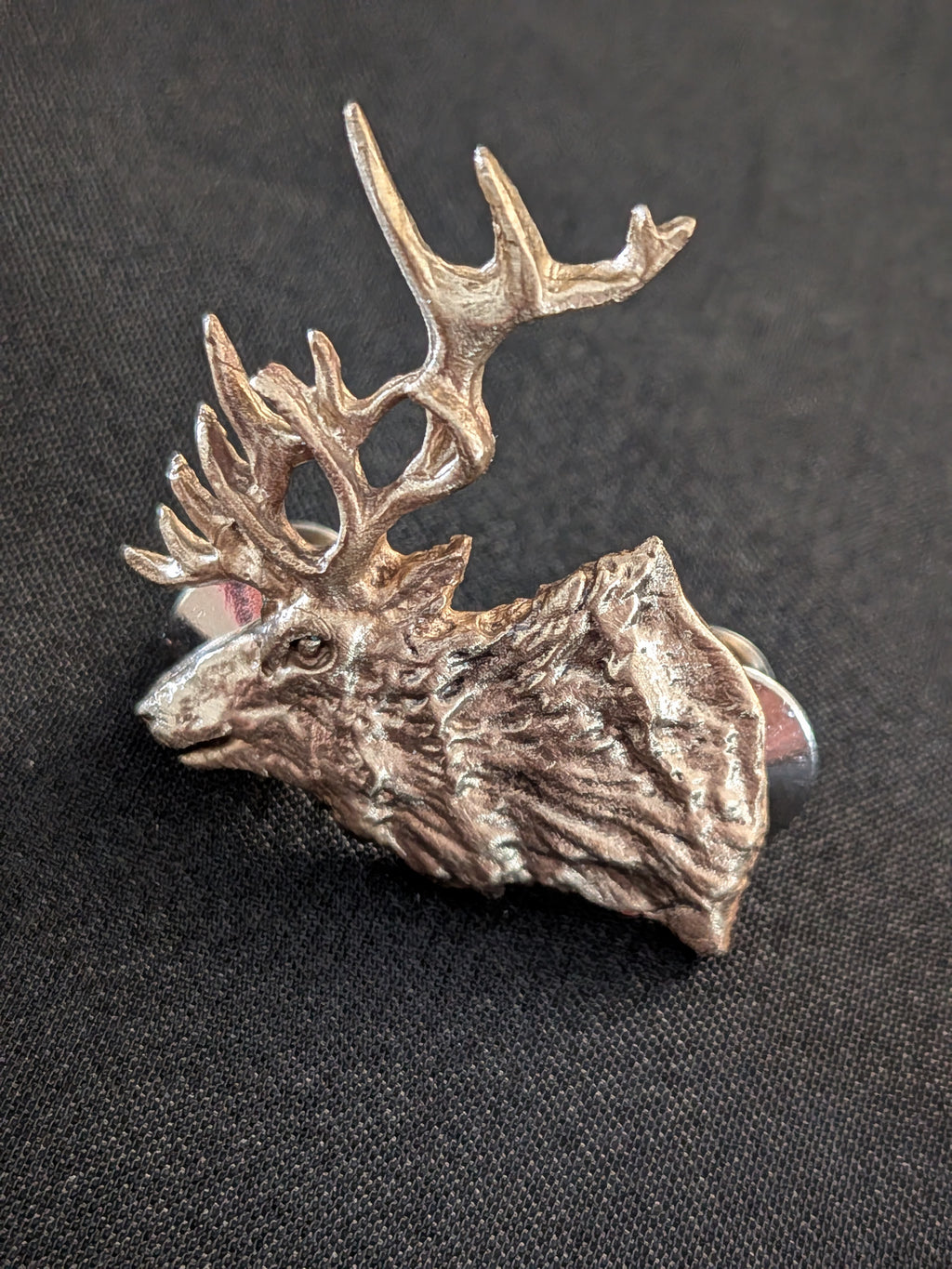 Elk Antler Lapel Pin