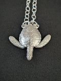 Silver Sea Turtle Pendant