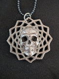 Geometric Skull  Mandala Pendant