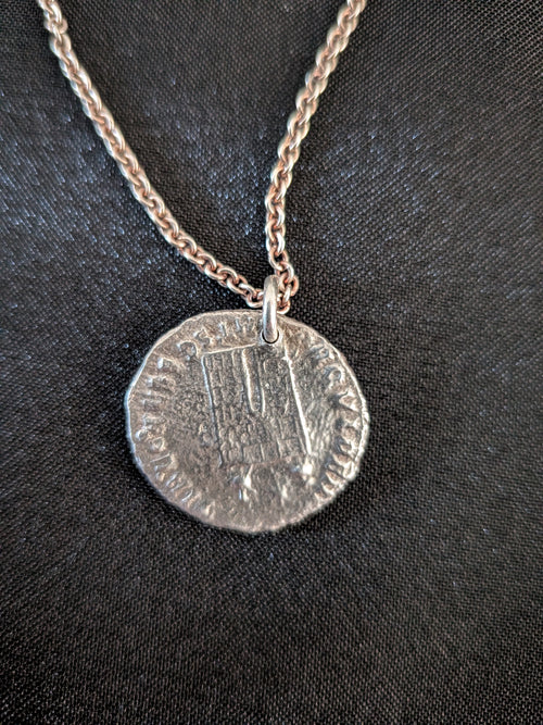 Ancient Roman Coin Pendant Necklace