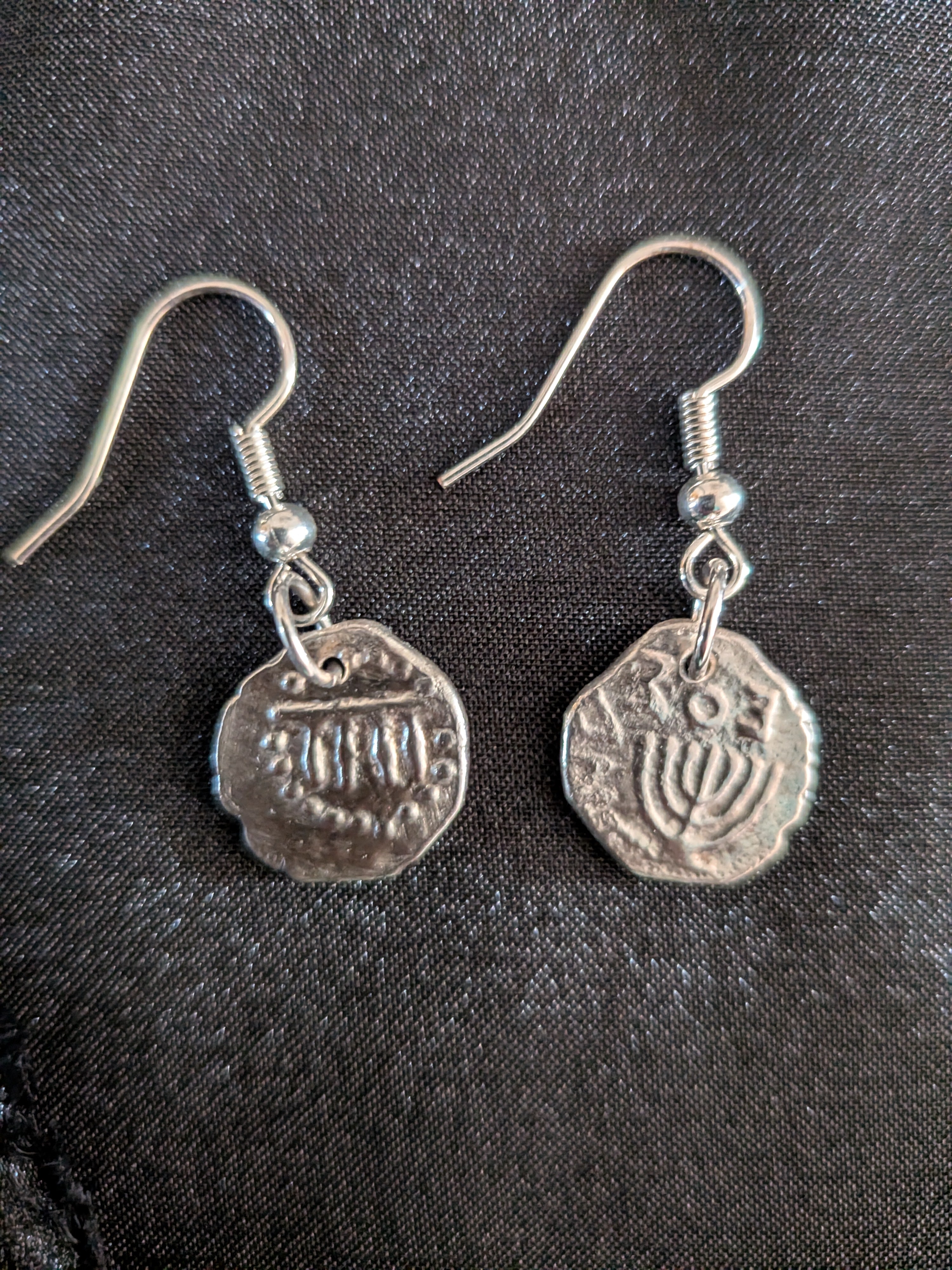 Ancient Coin Replica Earrings