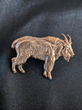 Bronze Mountain Goat Brooch