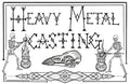 Heave Metal Casting Sticker